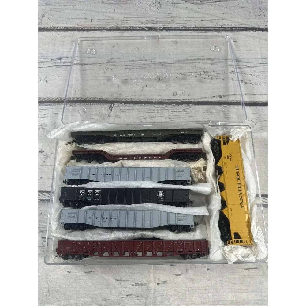 HO Scale Freight Car Lot of 7 NYSW US Army NYC B&O PRR MOW Hopper Gondola